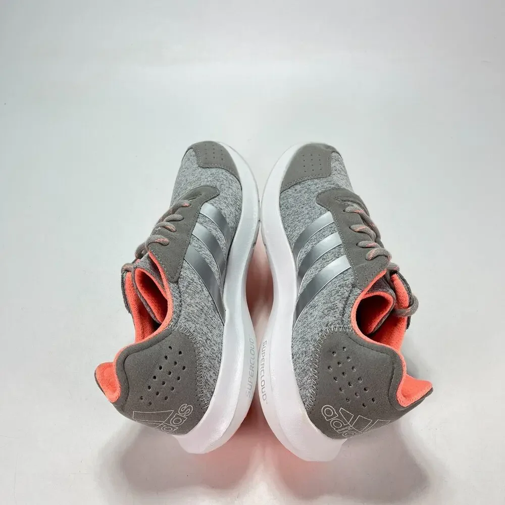adidas Element Refresh Heather Grey Coral Running Shoes S78815 Women's Size 9.5